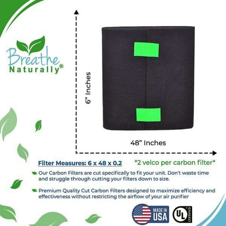 Cleaning & Potty * | Breathe Naturally Replacement Carbon Prefilter For Honeywell 32002, 6 Count Hot Sale