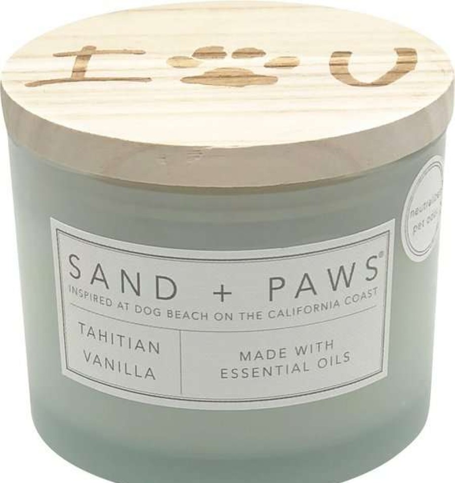 Home Goods * | Sand + Paws I Paw You Tahitian Vanilla Scented Candle, 12-Oz Jar Free Delivery