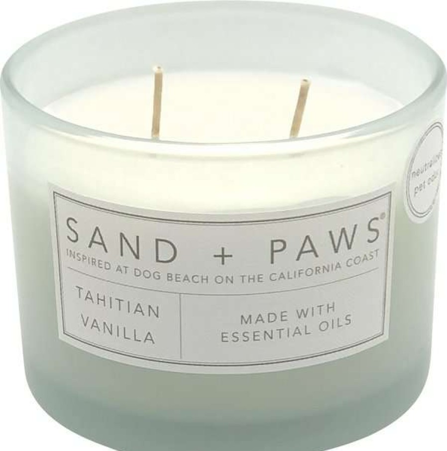 Home Goods * | Sand + Paws I Paw You Tahitian Vanilla Scented Candle, 12-Oz Jar Free Delivery