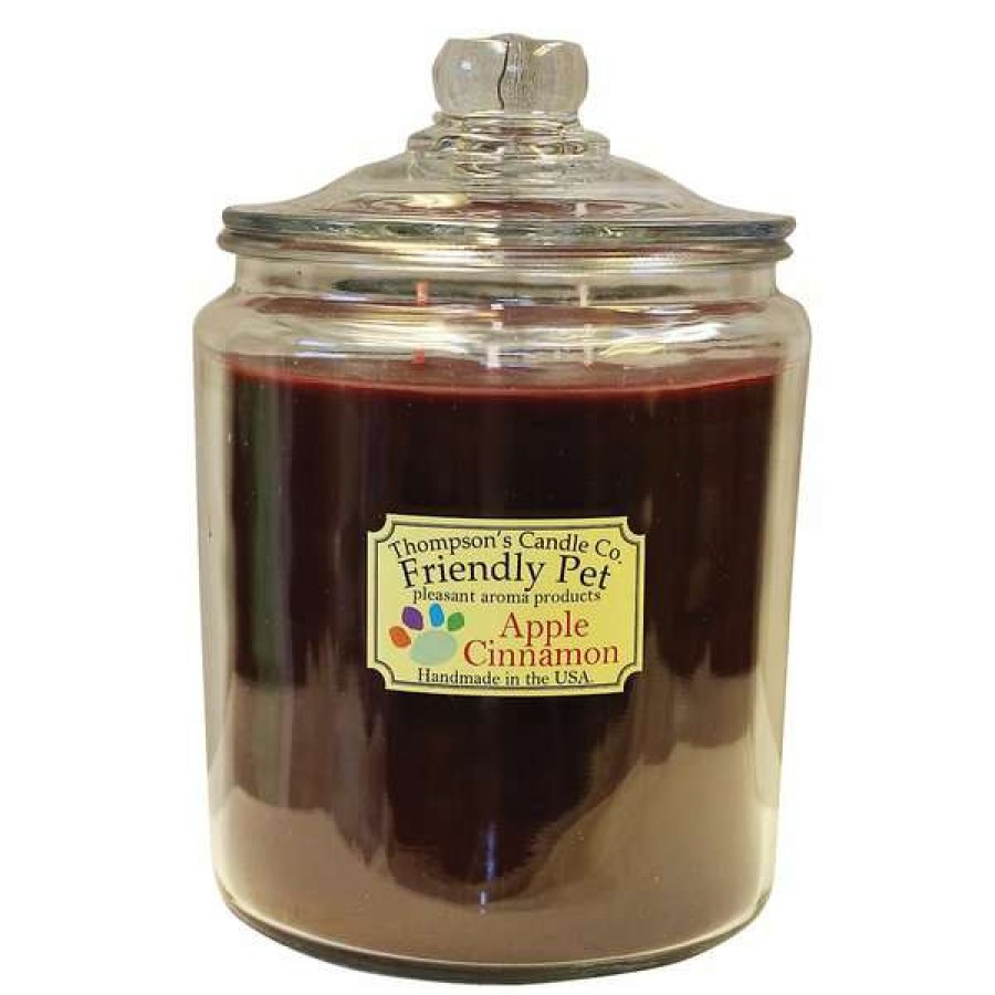 Home Goods * | Thompson'S Candle Co. Apple Cinnamon Scented Friendly Pet Heritage Jar 3 Wick Candle Hot Sale