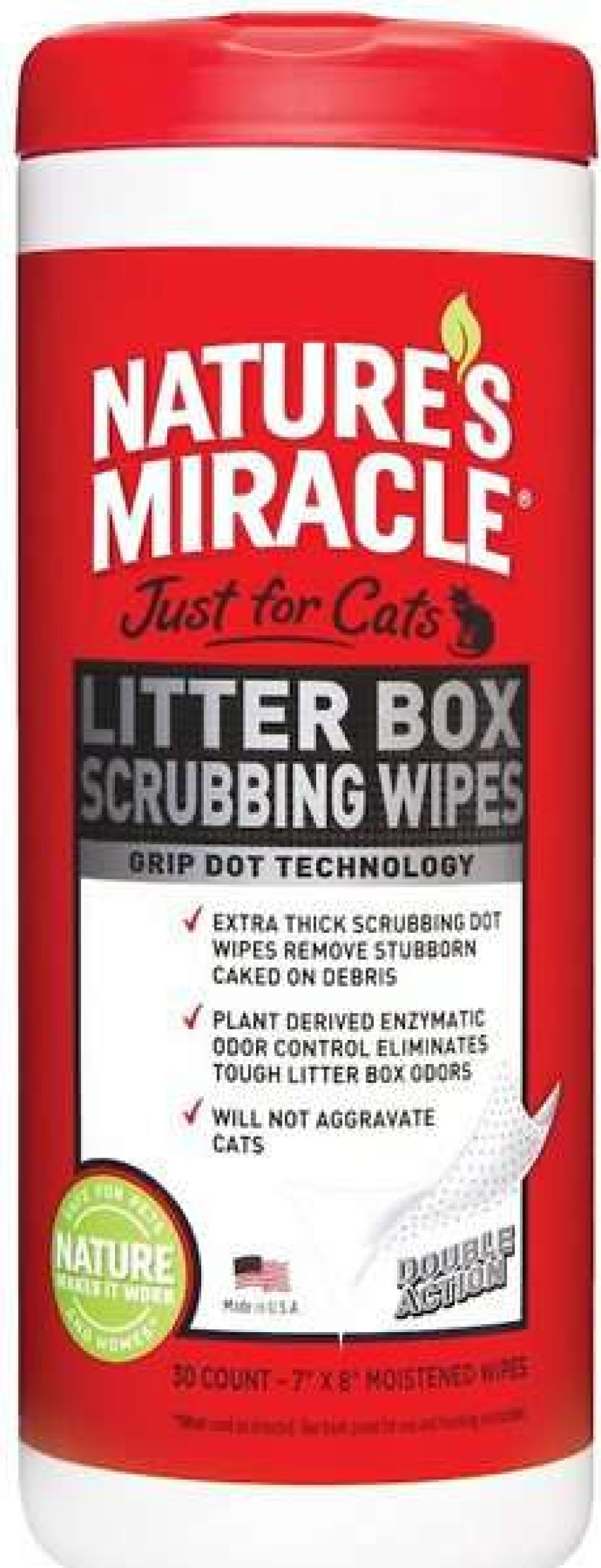 Cat * | Nature'S Miracle Cat Litter Box Scrubbing Wipes, 30 Count Promotions