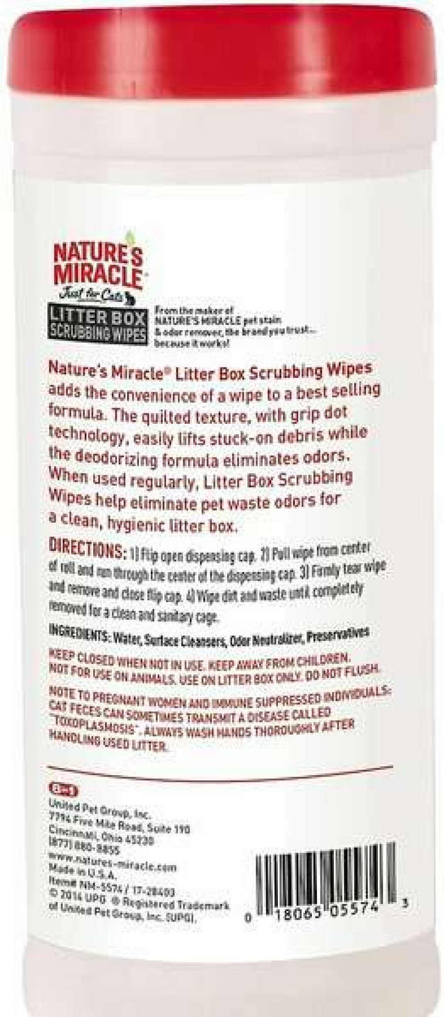 Cat * | Nature'S Miracle Cat Litter Box Scrubbing Wipes, 30 Count Promotions