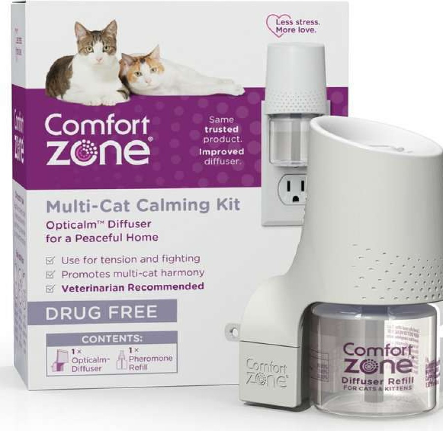 Cat * | Comfort Zone Multi-Cat Calming Diffuser For Cats, 30 Day Discount