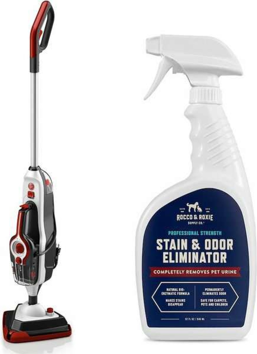 Cleaning & Potty * | Bundle: Hoover Steam Complete Pet Steam Mop + Rocco & Roxie Supply Co. Professional Strength Pet Stain & Odor Eliminator, 32-Oz Spray Outlet