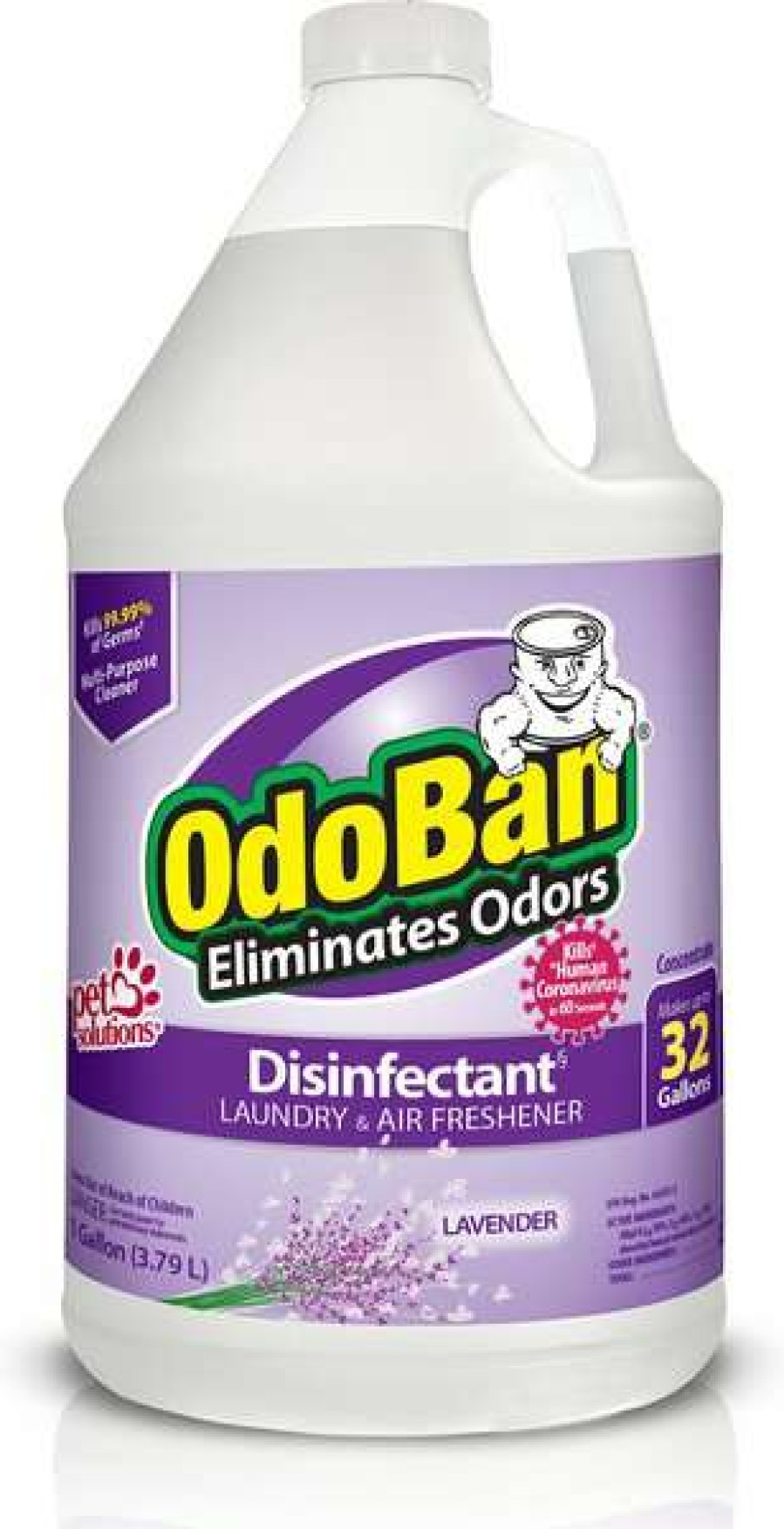 Cleaning & Potty * | Odoban Disinfectant Laundry & Air Freshener Concentrate, Lavender Scent, 1-Gal Bottle Store