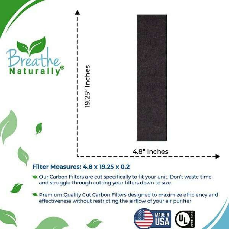 Cleaning & Potty * | Breathe Naturally Replacement Carbon Prefilters For Idylis Iap-Gg-125 Series Air Purifiers Online