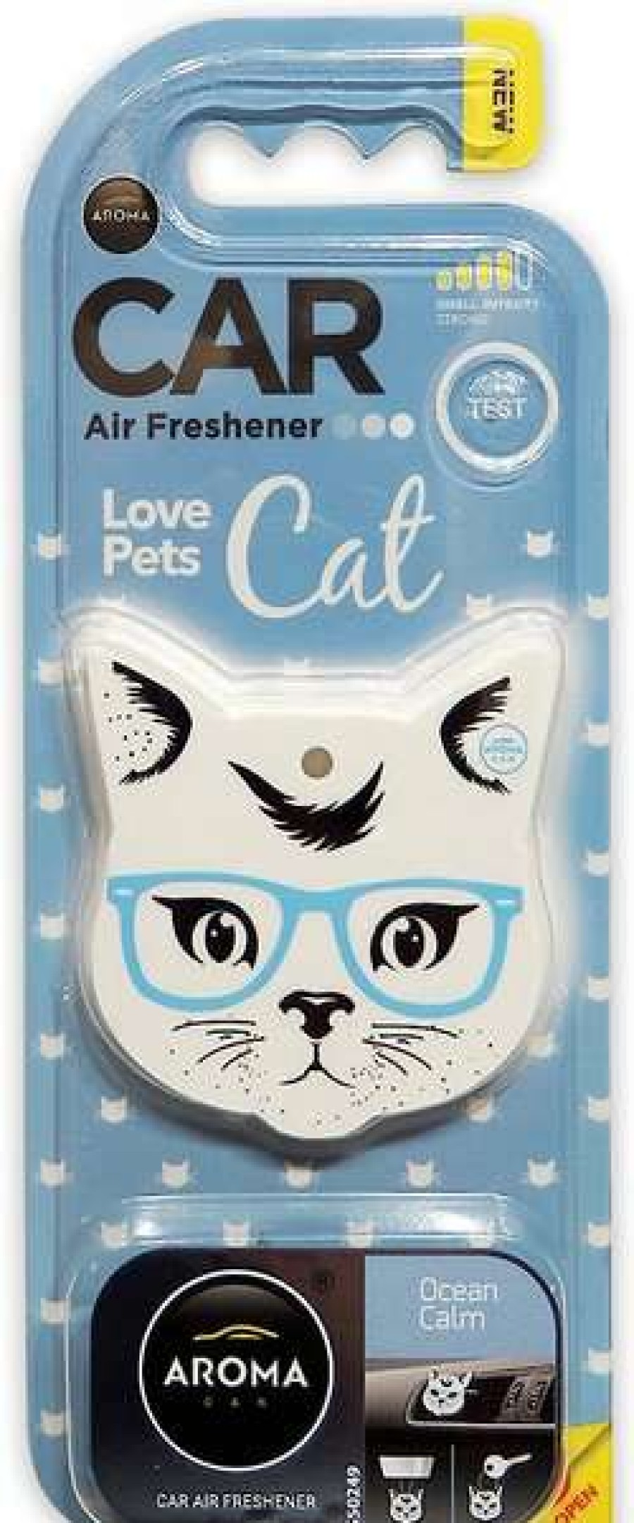 Cleaning & Potty * | Aroma Car Love Pets Cat Ocean Calm Car Air Freshener Outlet