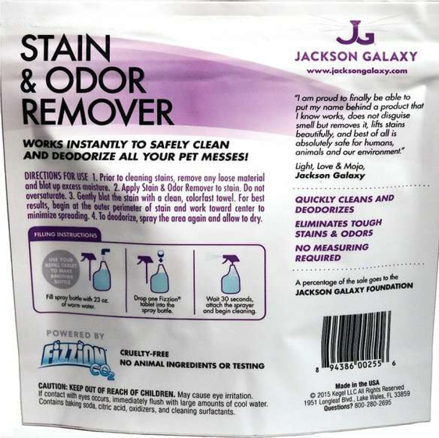 Cleaning & Potty * | Jackson Galaxy Solutions Stain & Odor Remover Refill Tablets, 10 Count Free Delivery