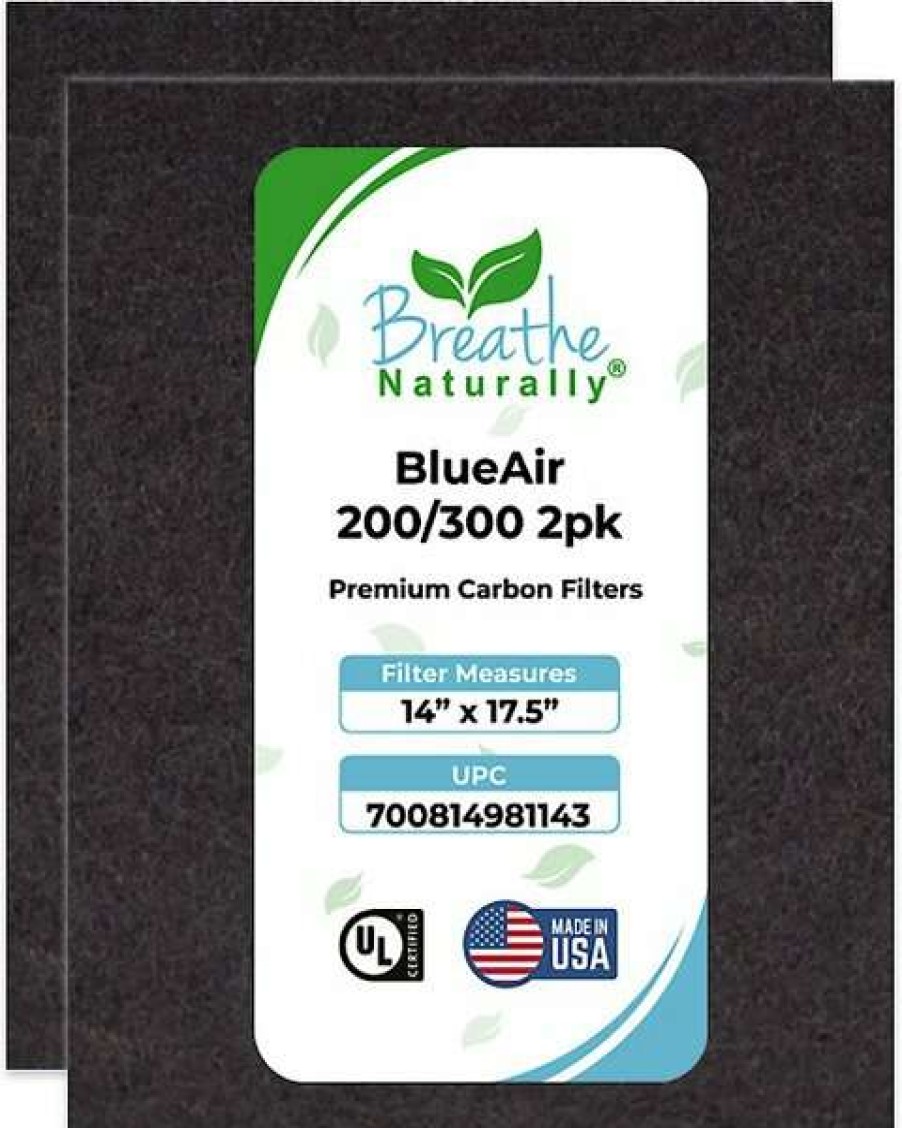 Cleaning & Potty * | Breathe Naturally Replacement Carbon Filters For Blueair 200/300 Series Air Purifiers Sale