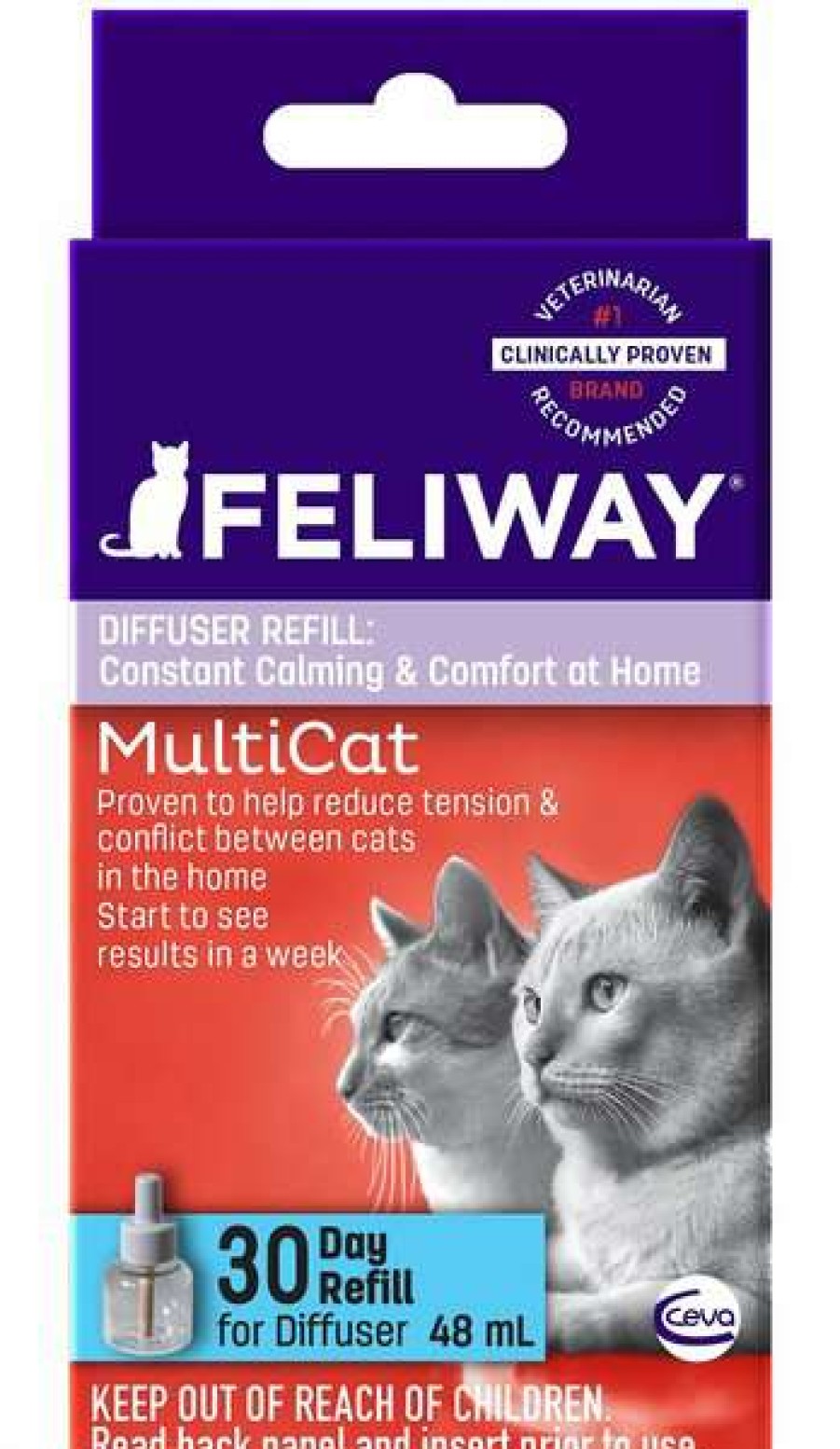 Cat * | Feliway Multicat Calming Diffuser Refill For Cats, 30 Day Outlet