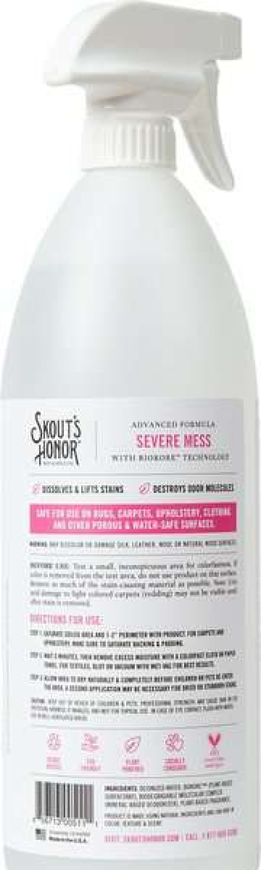 Cleaning & Potty * | Skout'S Honor Severe Mess Solution Dog & Cat Stain & Odor Cleaner, 35-Oz Bottle Discount