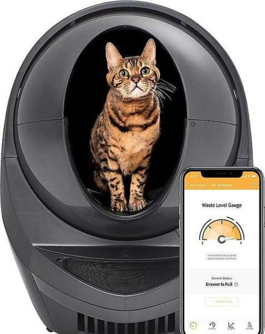 Cat * | Bundle: Whisker Litter-Robot 3 Wifi Enabled Automatic Self-Cleaning Cat Litter Box, Grey + Frisco Litter Box Cleaning Wipes, 40 Count Free Delivery