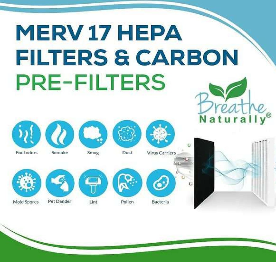 Cleaning & Potty * | Breathe Naturally Replacement Hepa Filter For Germ Guardian Flt4825 "B" Series Air Purifiers Ac4800 Shop