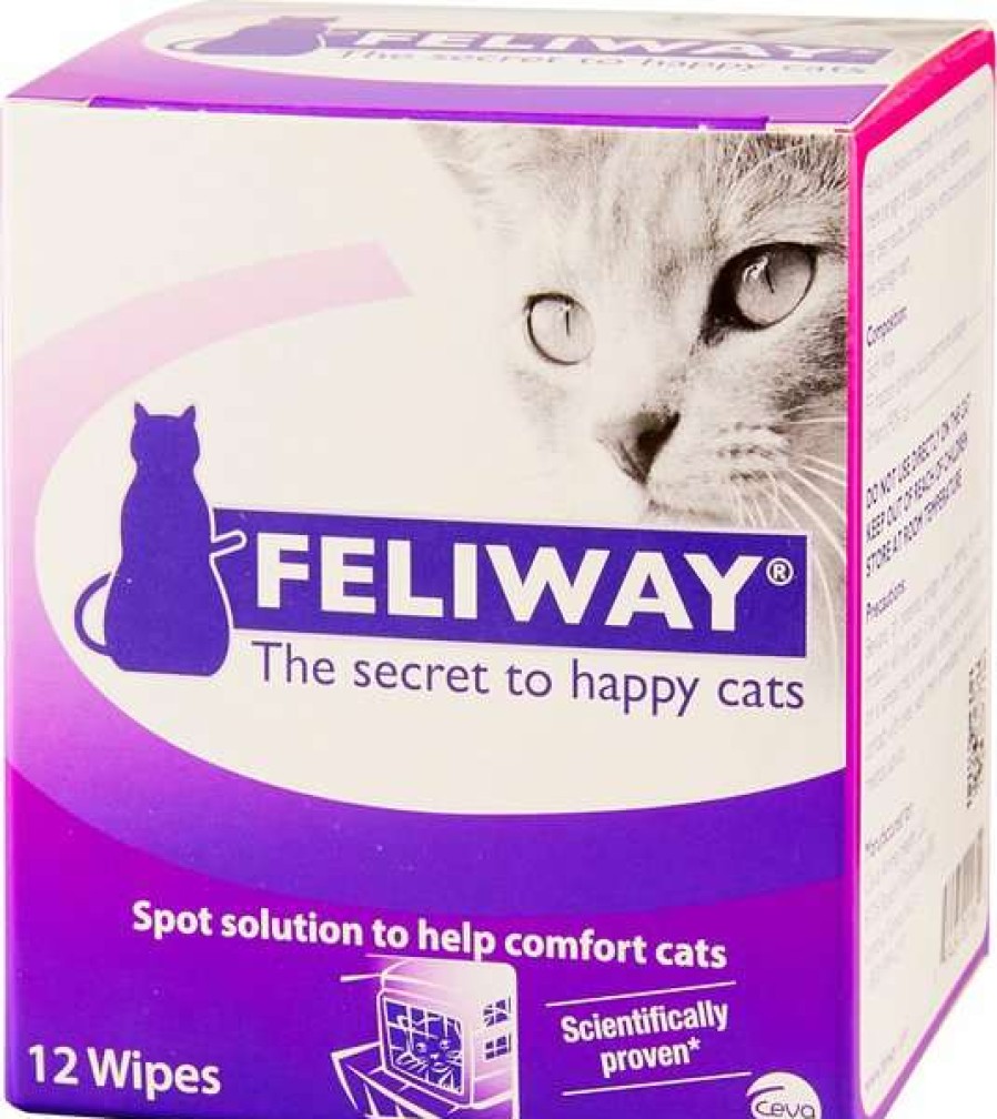 Cat * | Feliway Travel Calming Wipes For Cats, 12 Count Box Sale