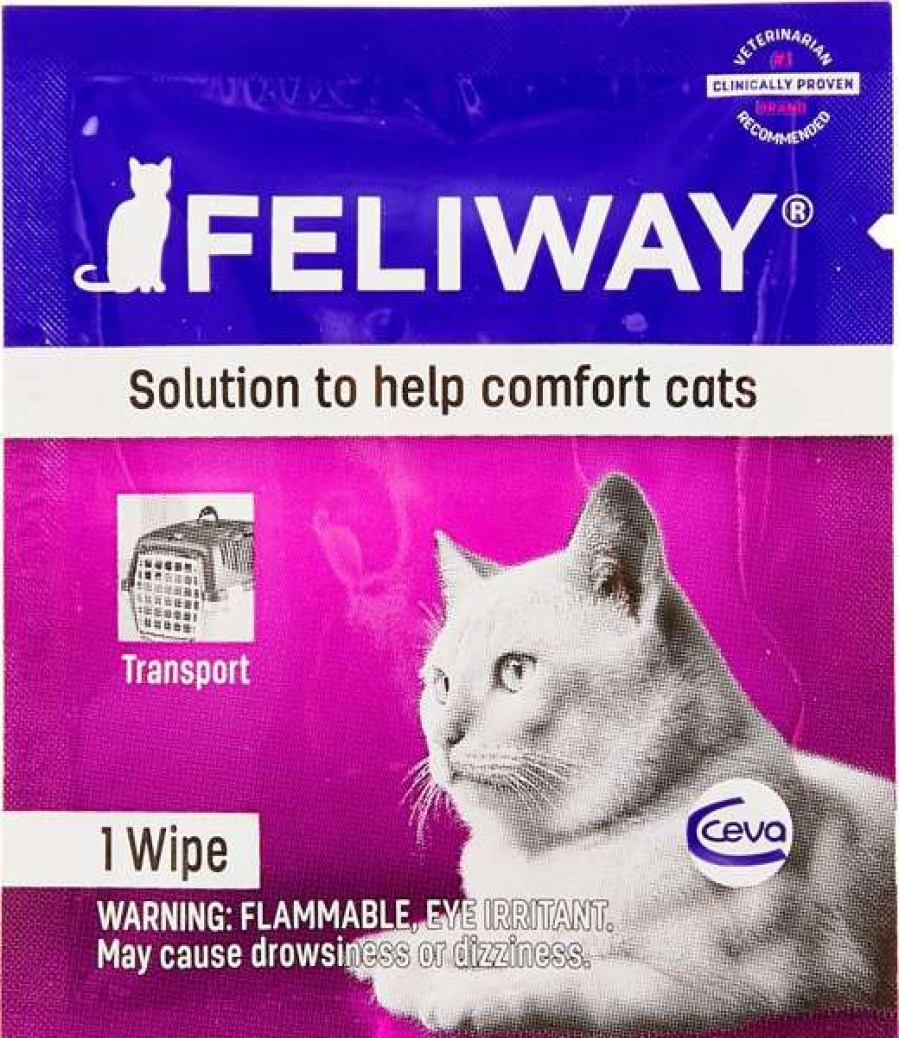 Cat * | Feliway Travel Calming Wipes For Cats, 12 Count Box Sale