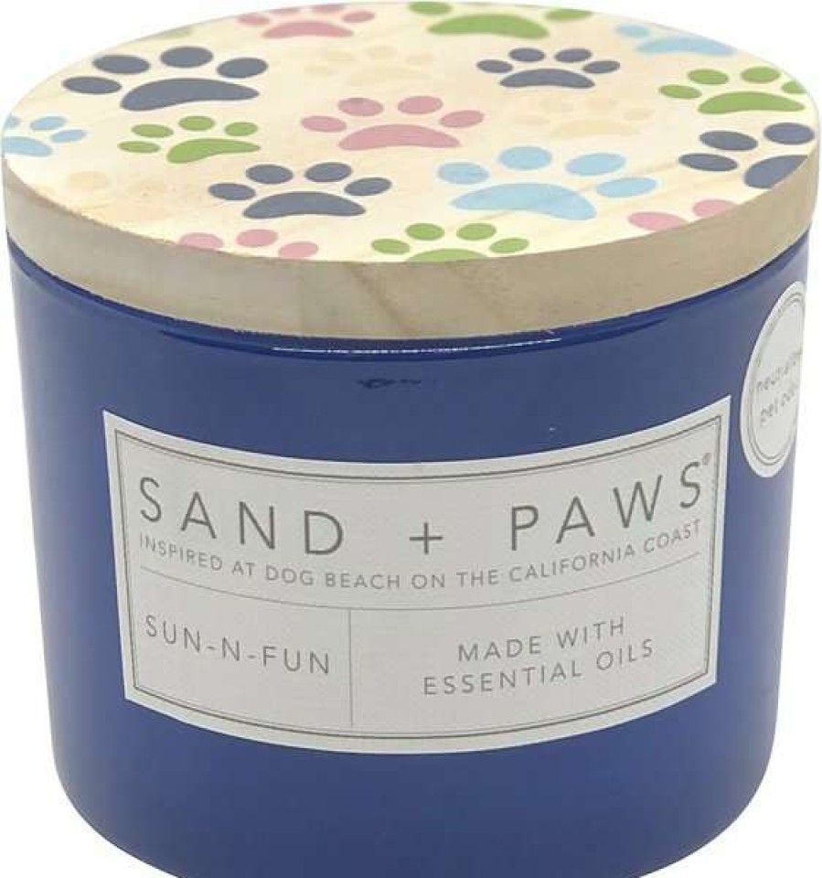 Home Goods * | Sand + Paws Multi Paws Sun-N-Fun Scented Candle, 12-Oz Jar Outlet