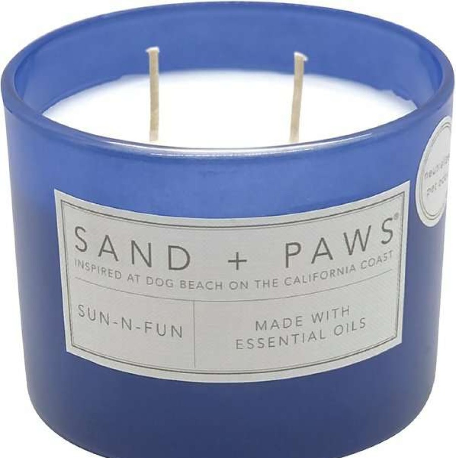 Home Goods * | Sand + Paws Multi Paws Sun-N-Fun Scented Candle, 12-Oz Jar Outlet