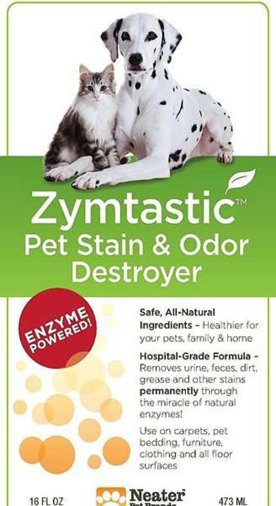 Cleaning & Potty * | Neater Pets Zymtastic Enzyme Pet Stain Remover & Odor Destroyer, 16-Oz Bottle Shop