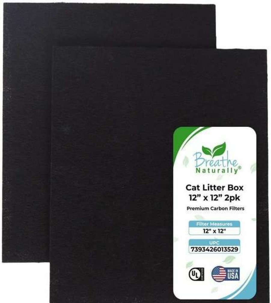 Cleaning & Potty * | Breathe Naturally Replacement Cat Litter Box Carbon Filter Hot Sale