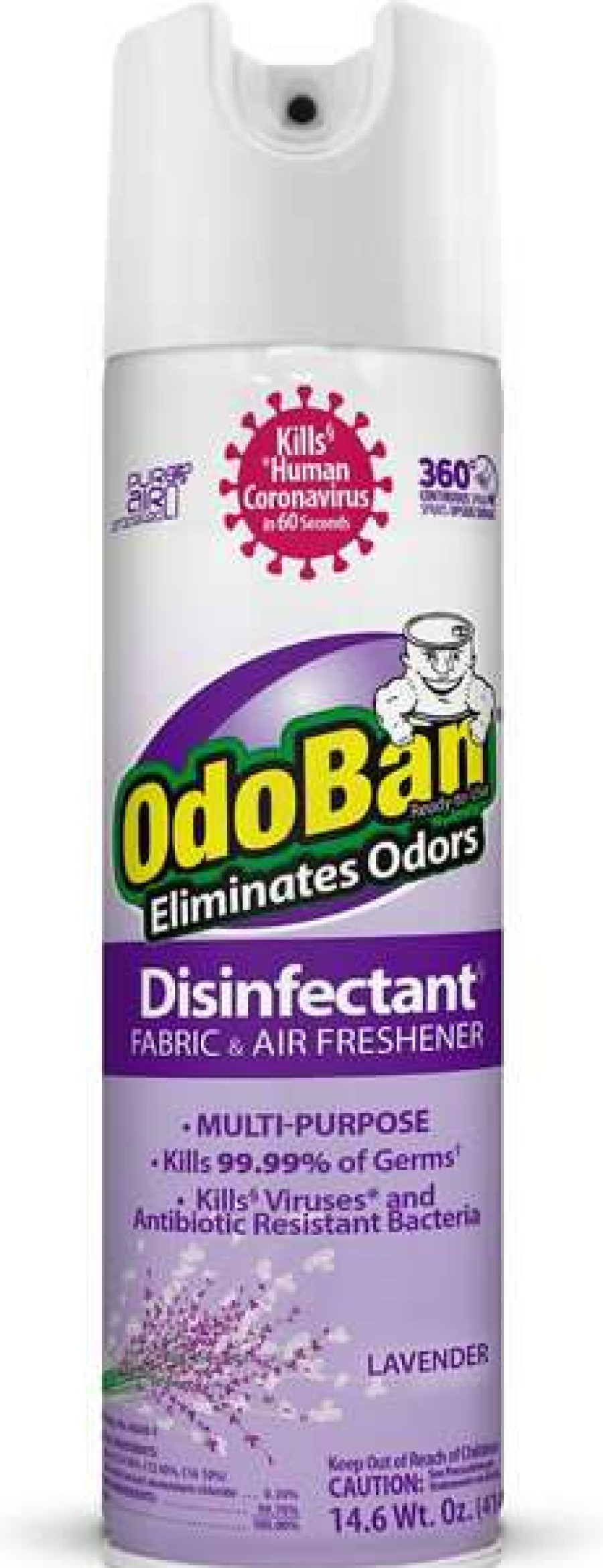 Cleaning & Potty * | Odoban Disinfectant Fabric & Air Freshener Lavender Spray, 14.6-Oz Bottle Shop