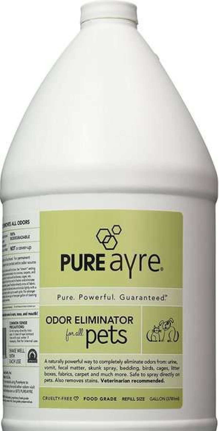 Cleaning & Potty * | Pureayre Odor Eliminator Dog, Cat, Bird & Small Animal Spray Refill, 1-Gallon Bottle Store