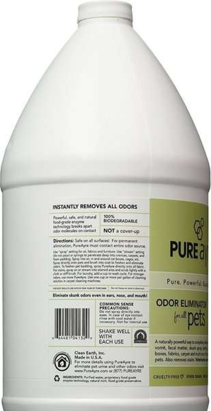 Cleaning & Potty * | Pureayre Odor Eliminator Dog, Cat, Bird & Small Animal Spray Refill, 1-Gallon Bottle Store