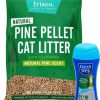 Cat * | Bundle: Fresh Step Fresh Scent Cat Litter Deodorizing Crystals, 15-Oz Bottle + Frisco Pine Pellet Unscented Non-Clumping Wood Cat Litter, 40-Lb Bag Store