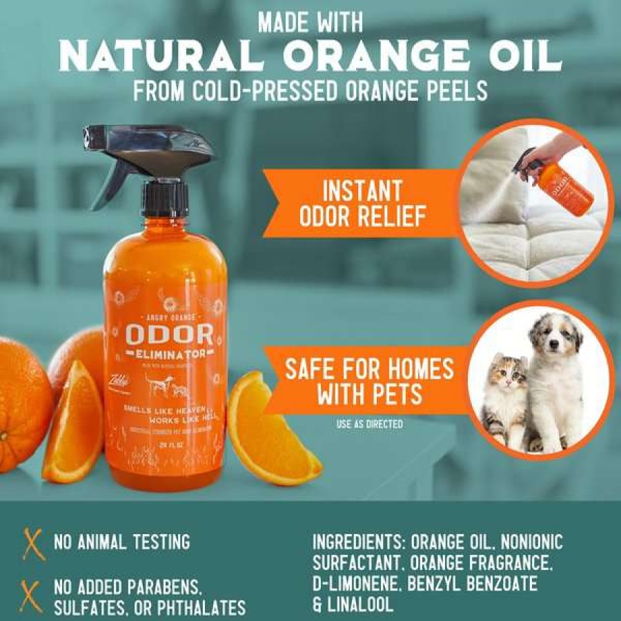 Cleaning & Potty * | Angry Orange Pet Odor Eliminator Spray, 24-Oz Bottle Online