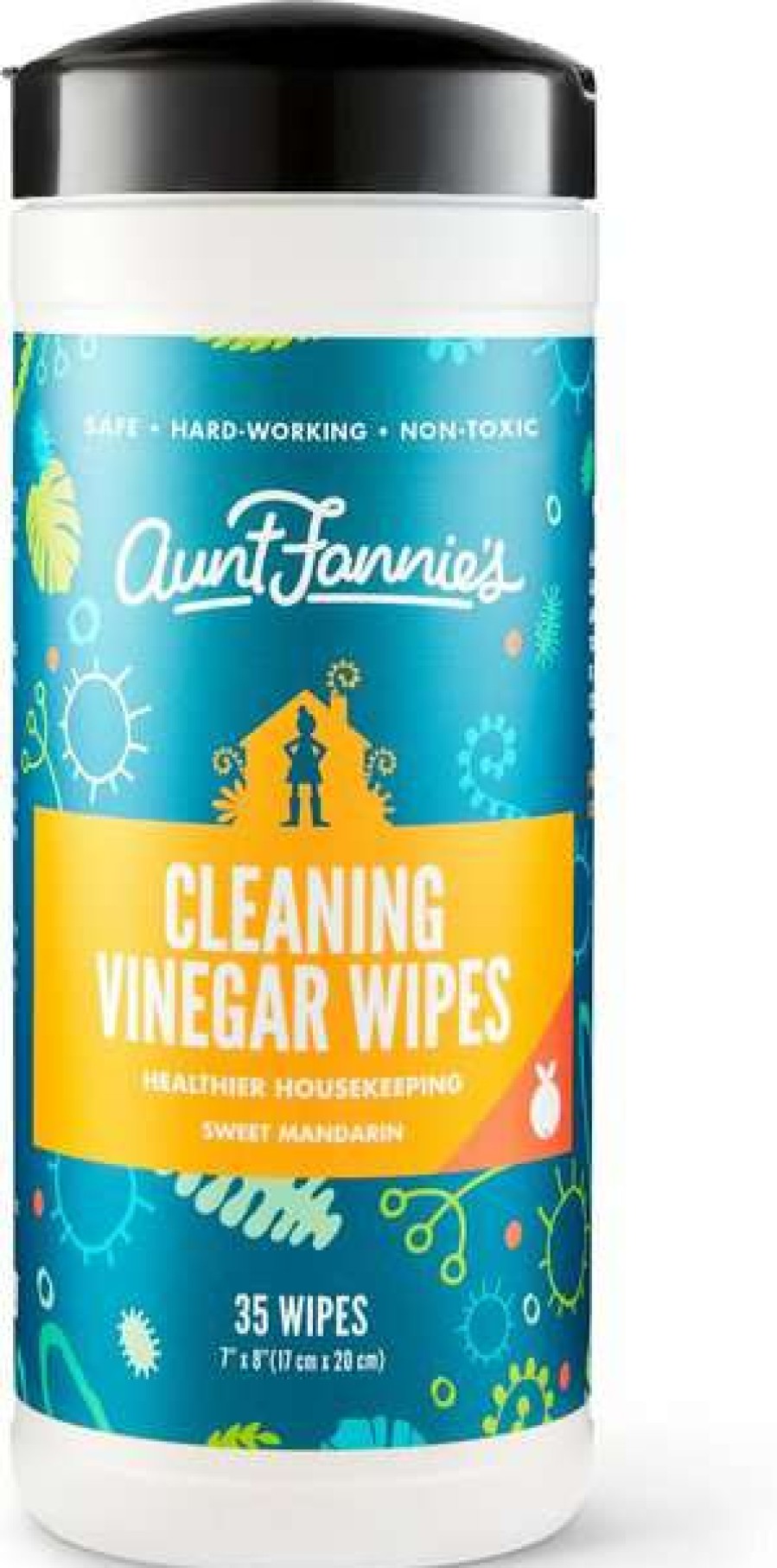 Cleaning & Potty * | Aunt Fannie'S Cleaning Vinegar Sweet Mandarin Wipes, 35 Count Promotions