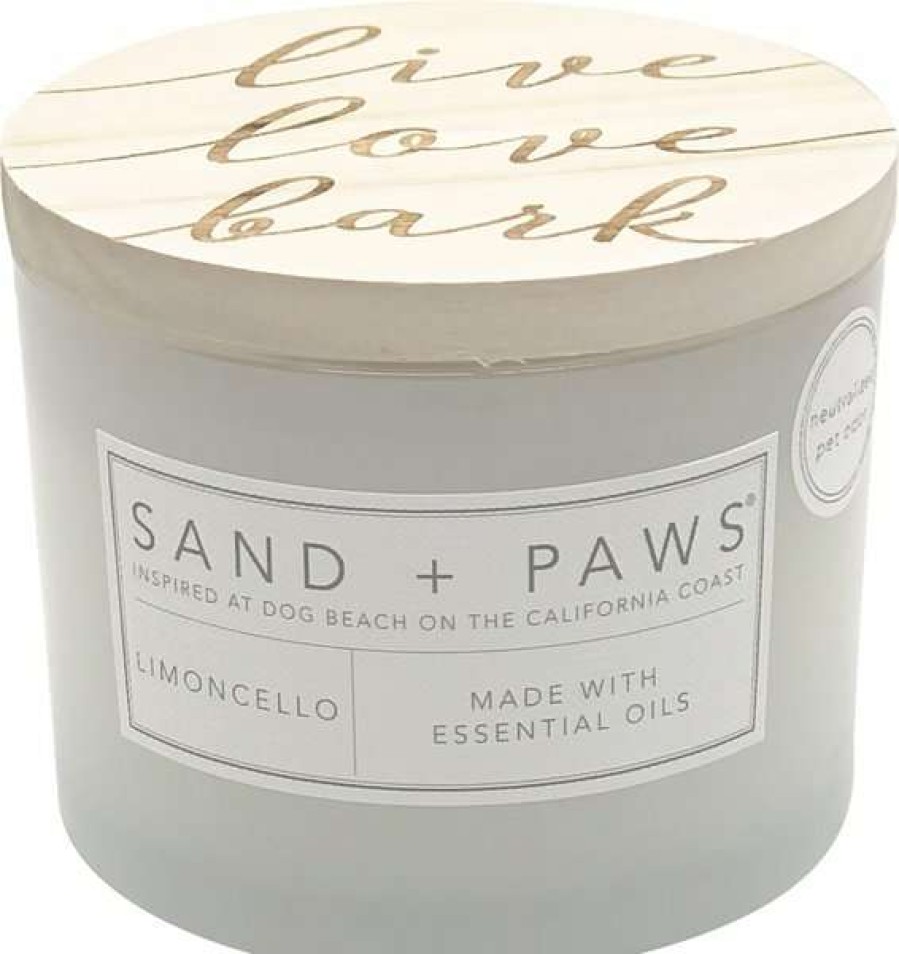 Home Goods * | Sand + Paws Live Love Bark Limoncello Scented Candle, 12-Oz Jar Shop