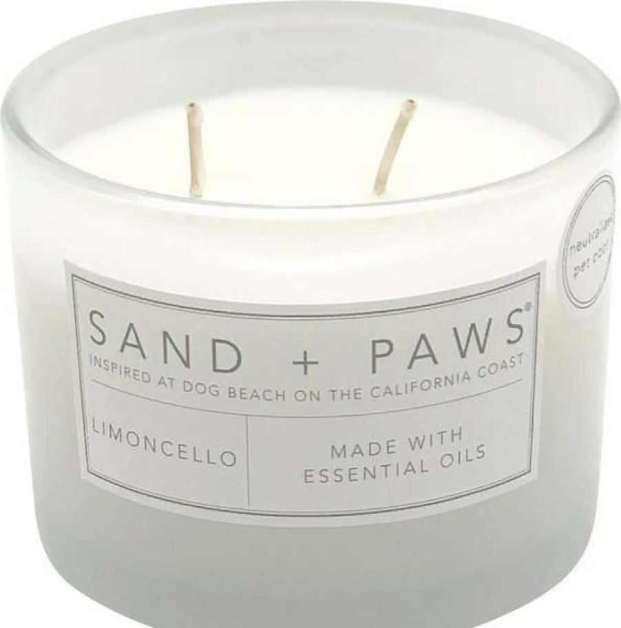 Home Goods * | Sand + Paws Live Love Bark Limoncello Scented Candle, 12-Oz Jar Shop