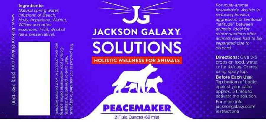 Cat * | Jackson Galaxy Solutions Solutions Peacemaker Aromatherapy For Dogs & Cats, 2-Oz Promotions