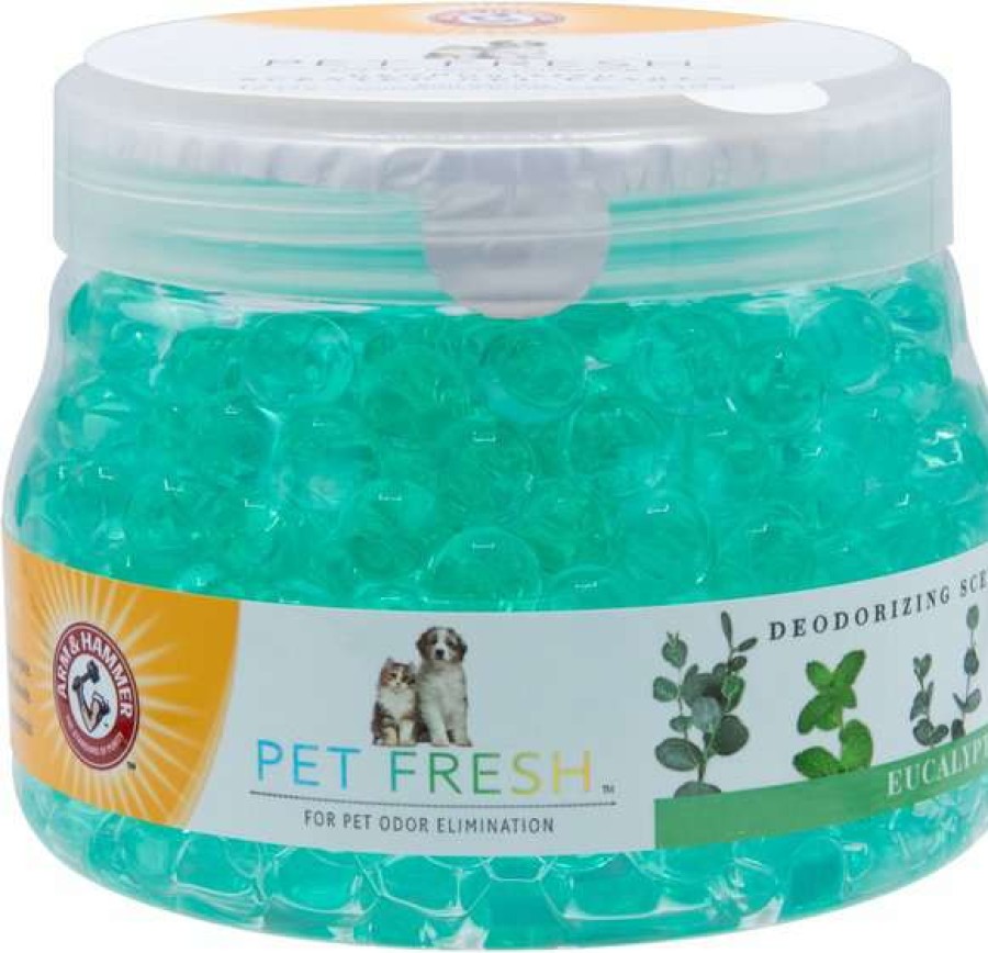 Cleaning & Potty * | Arm & Hammer Pet Fresh Eucalyptus Mint Deodorizing Scented Gel Pearls, 12-Oz Jar Shop