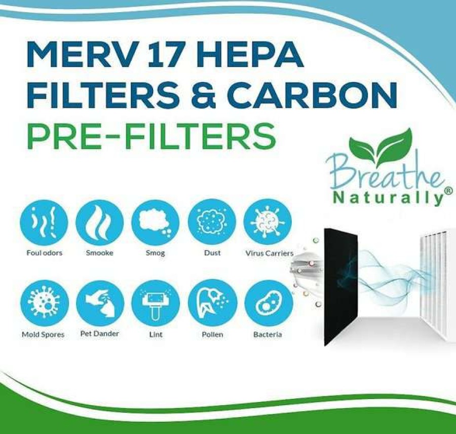 Cleaning & Potty * | Breathe Naturally Replacement Hepa Filter "R" For Honeywell Hpa100 Series Air Purifiers Online