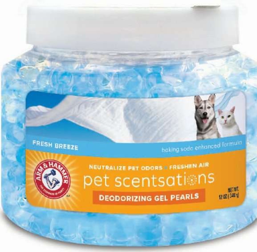 Cleaning & Potty * | Arm & Hammer Pet Scentsations Fresh Breeze Deodorizing Gel Pearls, 12-Oz Jar Shop