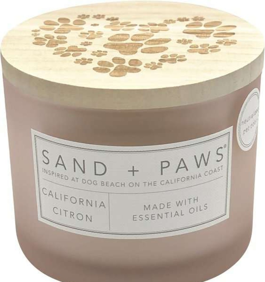 Home Goods * | Sand + Paws Heart Paws California Citron Scented Candle, 12-Oz Jar Discount