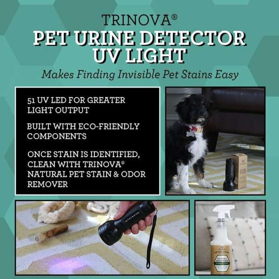 Cleaning & Potty * | Trinova Dog & Cat Urine Detector, Black, Handheld Online