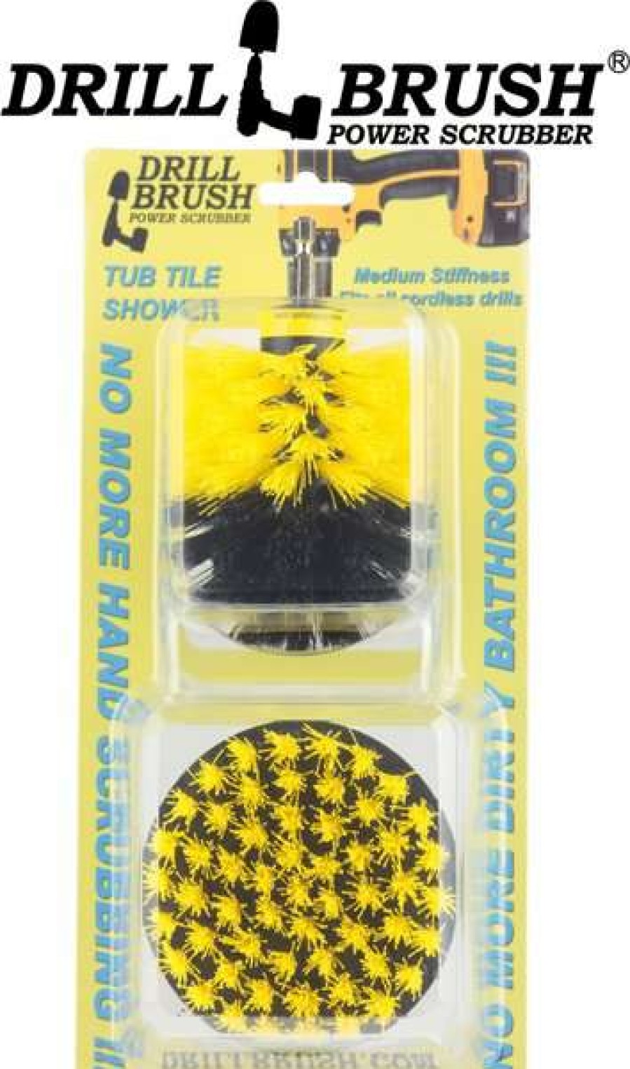 Cat * | Drillbrush Power Scrubber 2-Piece Pet Hair Removal Kit, Medium Bristle Drill Brush Online