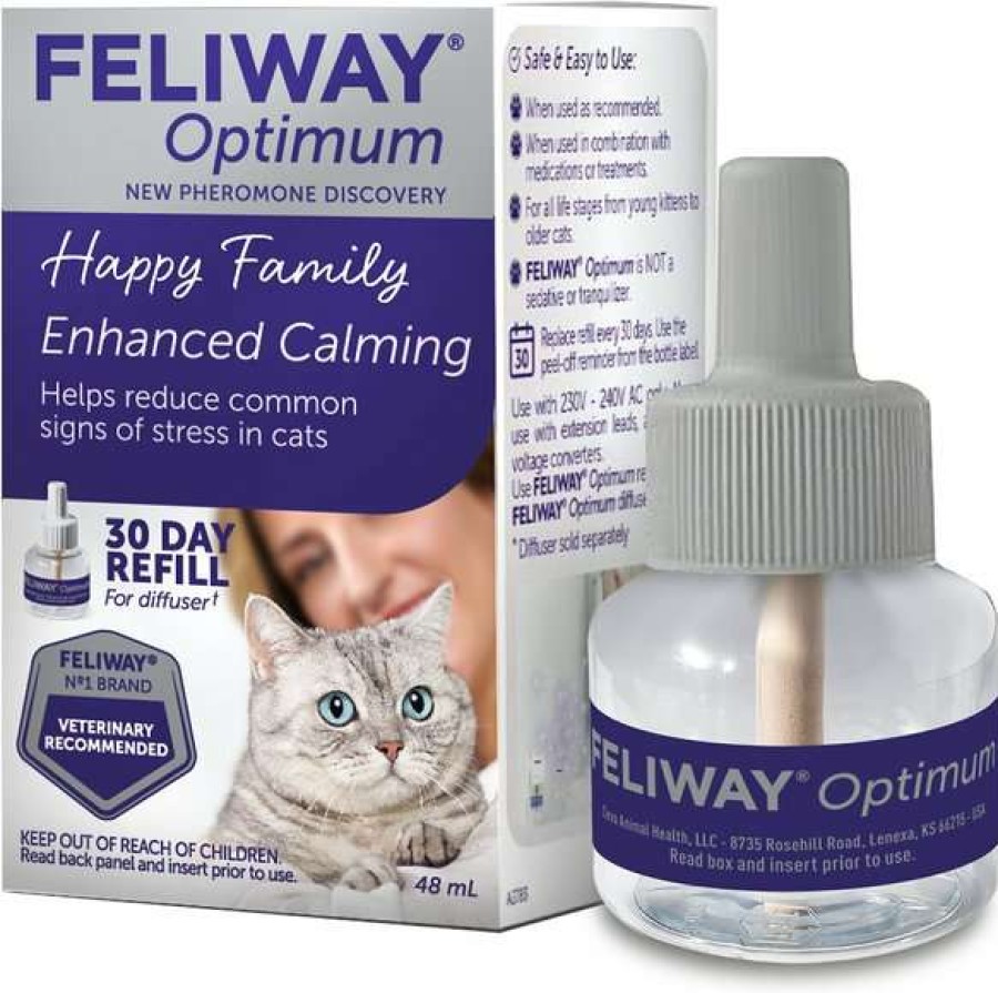 Cat * | Feliway Optimum Enhanced Calming Pheromone 30 Day Cat Diffuser Refill Outlet