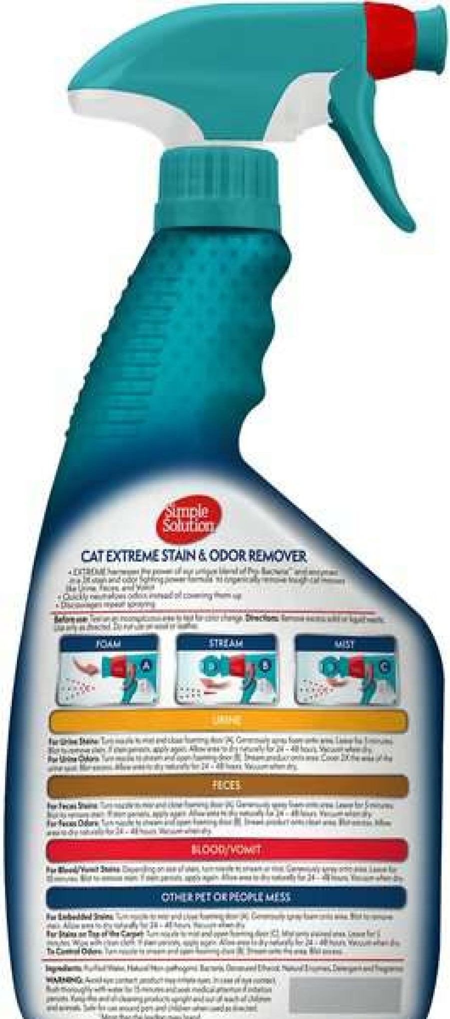 Cat * | Simple Solution Extreme Cat Stain & Odor Remover, 32-Oz Bottle Outlet