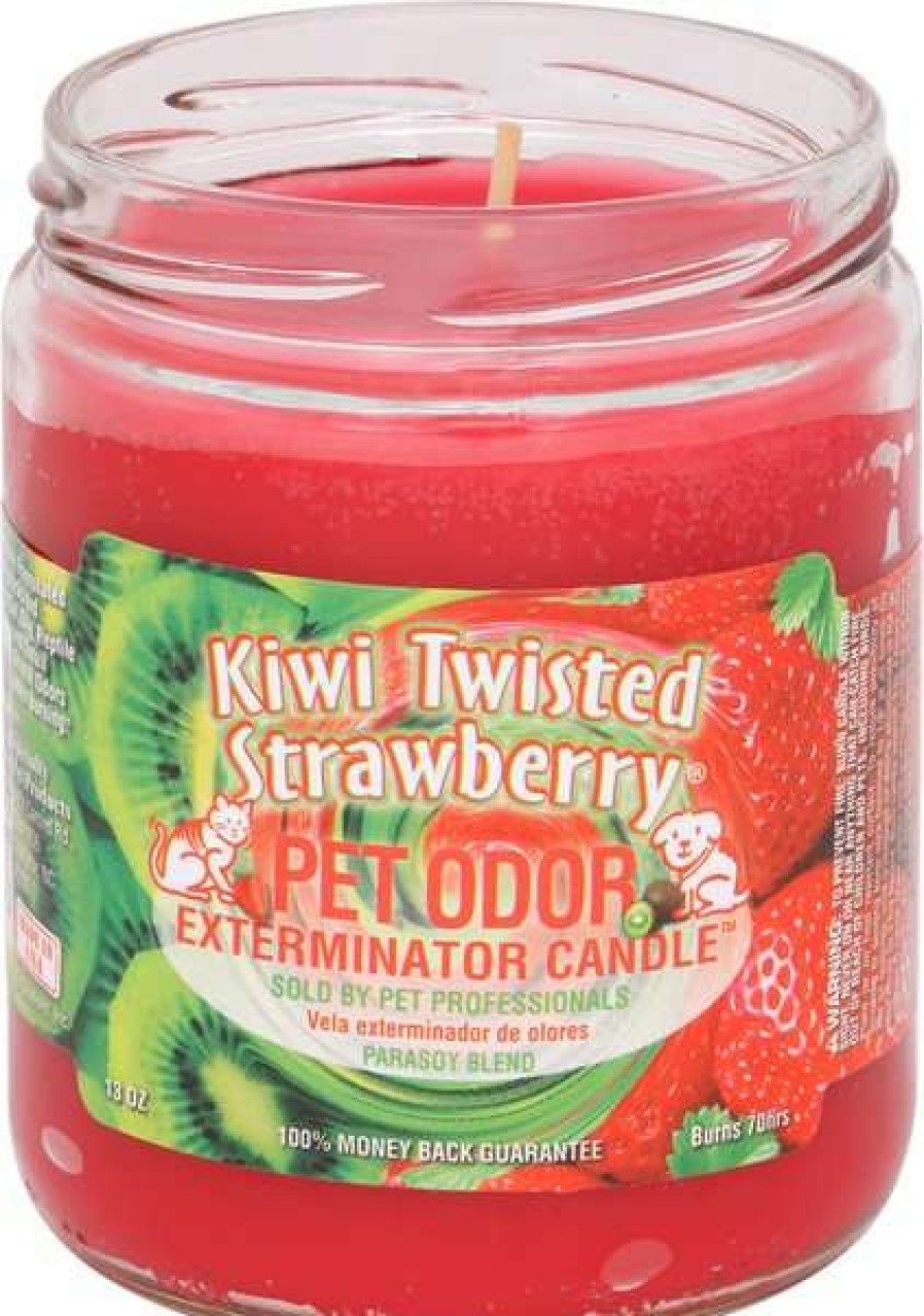 Home Goods * | Pet Odor Exterminator Kiwi Twisted Strawberry Deodorizing Candle Jar, 13-Oz Jar Promotions