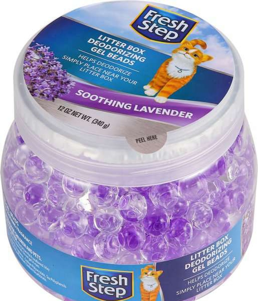 Cat * | Fresh Step Soothing Lavender Litter Box Deodorizing Gel Beads, 12-Oz Jar Free Delivery