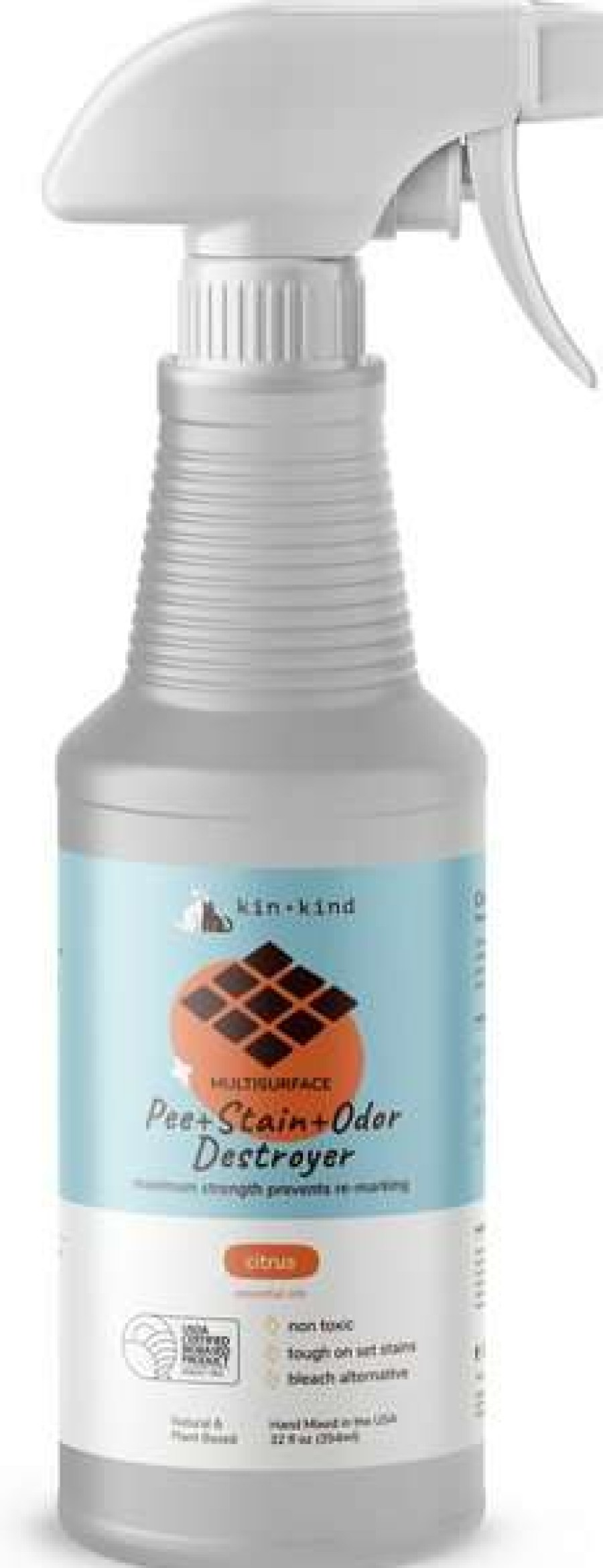 Cleaning & Potty * | Kin+Kind Citrus Scent Pee + Stain + Odor Destroyer Multi-Surface Spray, 32-Oz Bottle Sale