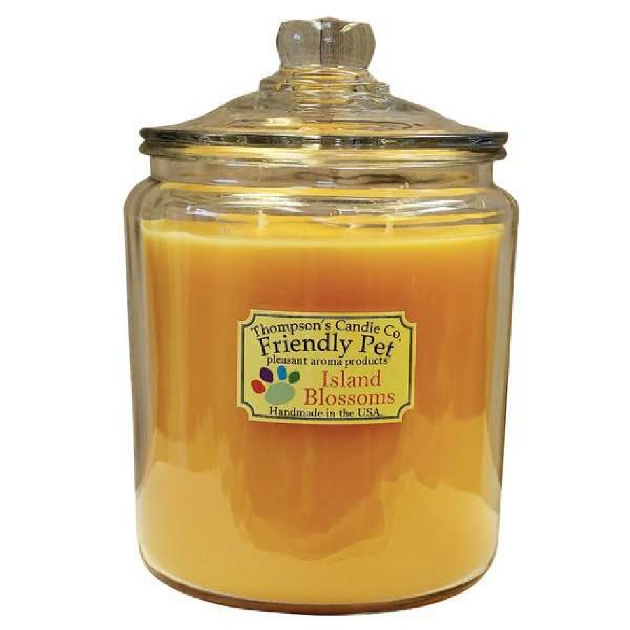 Home Goods * | Thompson'S Candle Co. Island Blossoms Scented Friendly Pet Heritage Jar 3 Wick Candle Promotions