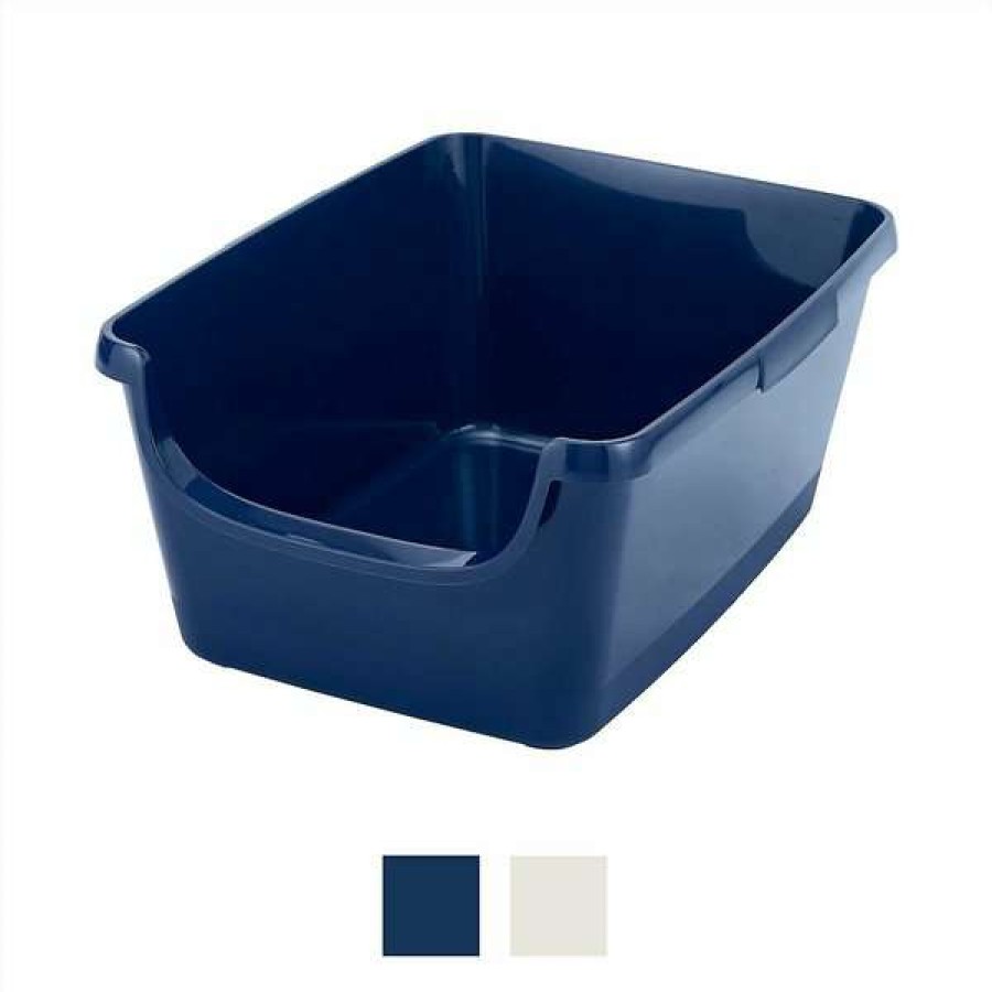 Cat * | Bundle: Frisco High Sided Cat Litter Box, Navy, Extra Large 24-In + Frisco Litter Box Cleaning Wipes, 40 Count Free Delivery