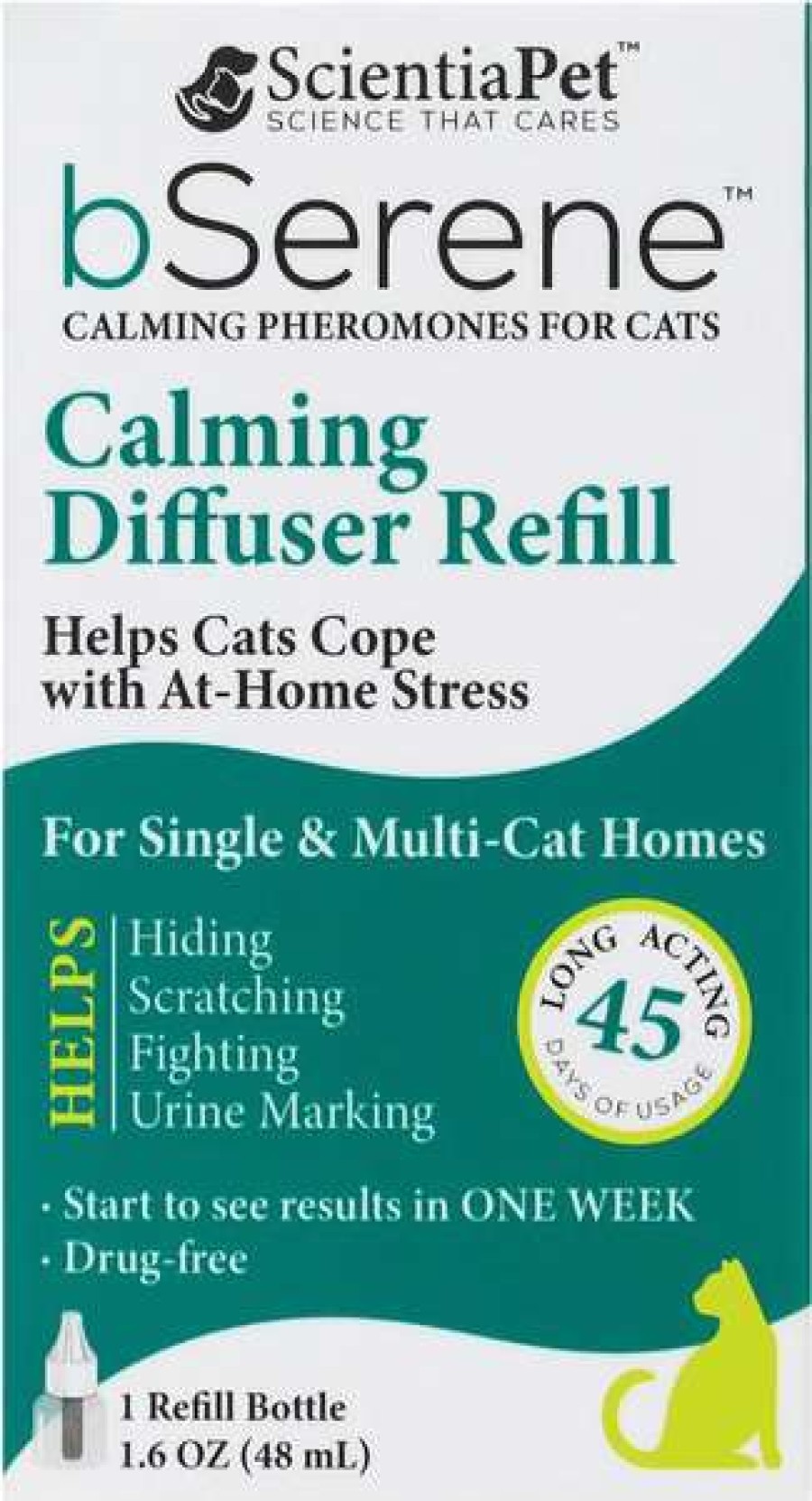 Cat * | Bserene Pheromone Calming Diffuser Refill For Cats, 45 Day Outlet