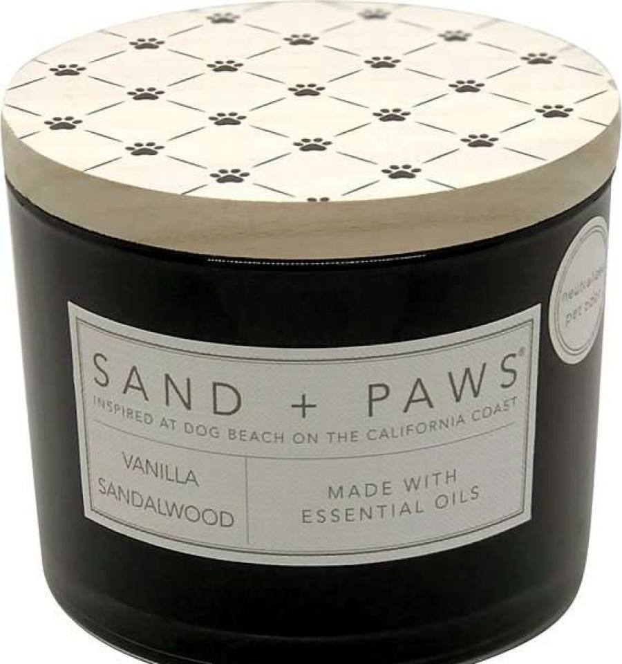 Home Goods * | Sand + Paws Multi Paws Vanilla Sandalwood Scented Candle, 12-Oz Jar Outlet