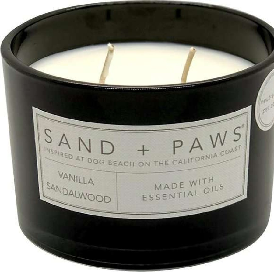 Home Goods * | Sand + Paws Multi Paws Vanilla Sandalwood Scented Candle, 12-Oz Jar Outlet