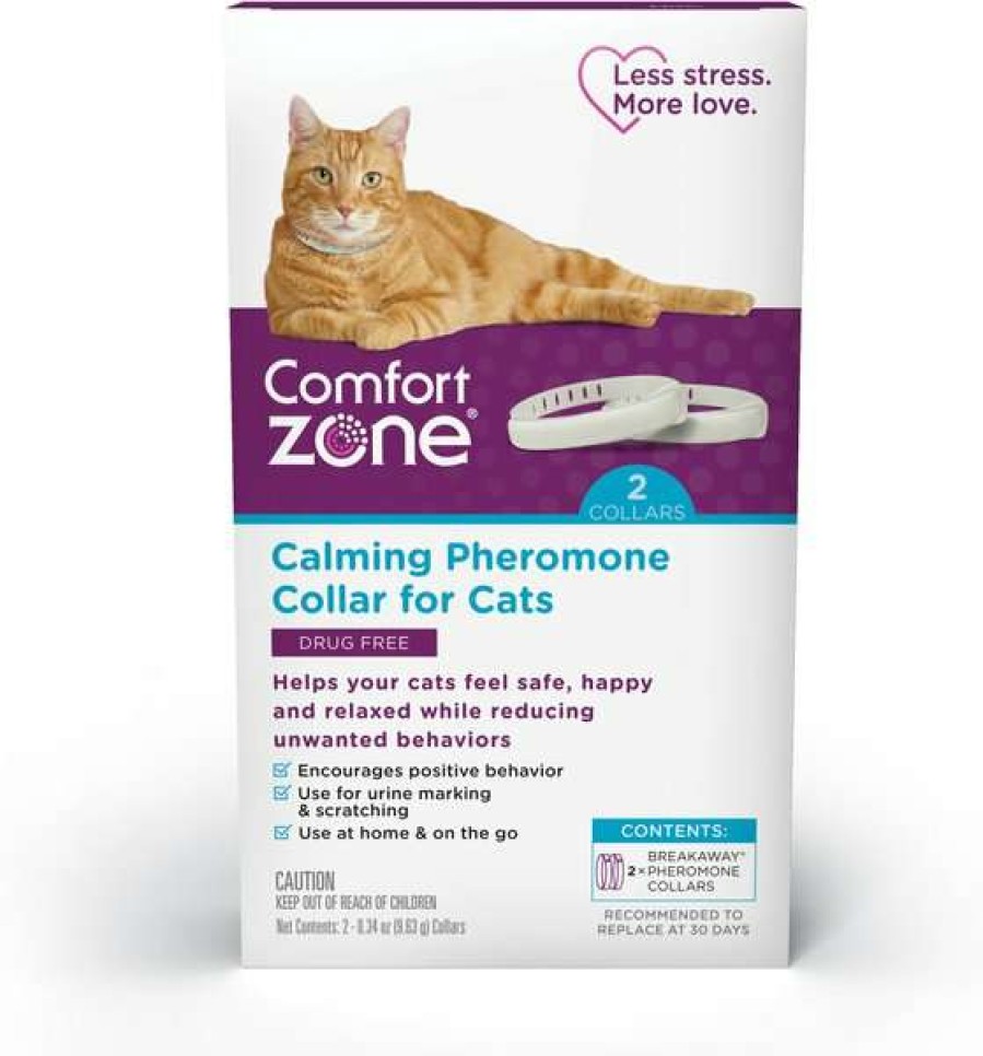 Cat * | Comfort Zone On-The-Go Breakaway Calming Collar For Cats Hot Sale