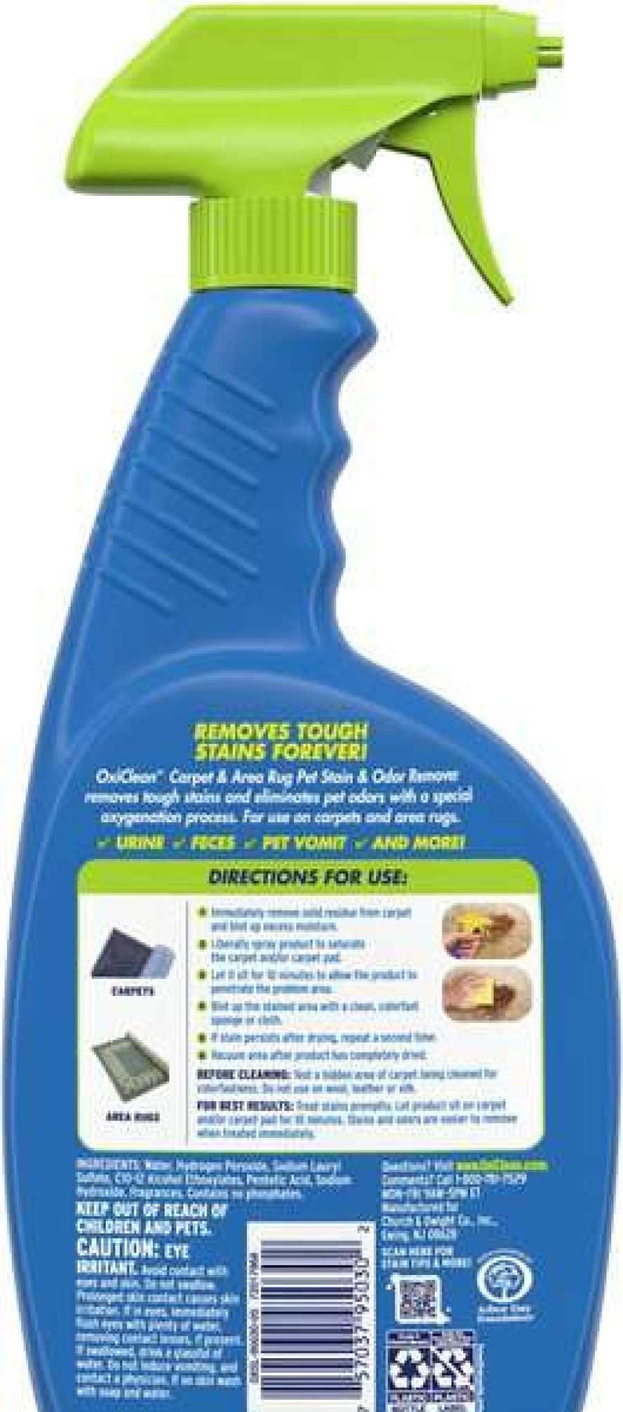 Cat * | Oxiclean Carpet & Area Rug Dog, Cat & Small Pet Stain & Odor Remover, 24-Oz Bottle Hot Sale